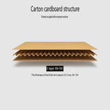 Corrugated thickened folding paper box