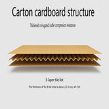 Corrugated thickened folding paper box