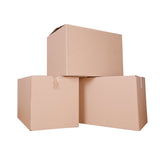 Packing cardboard boxes, moving and transporting cardboard boxes